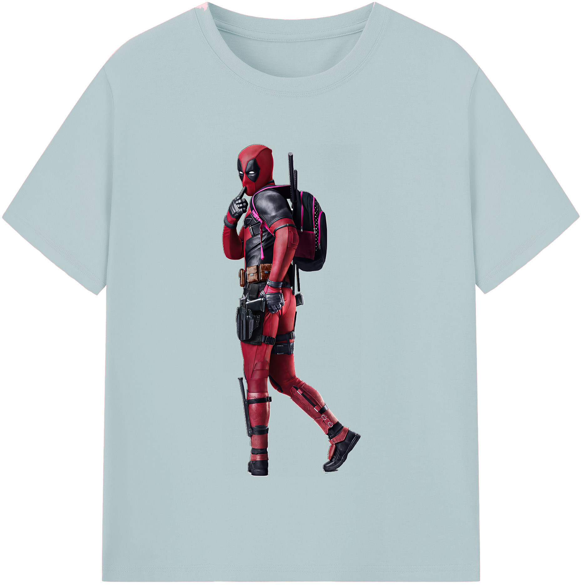 （画像用） Deadpool デッドプール 綿100％半袖Tシャツ（フロントプリント）